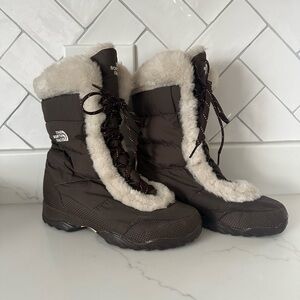 The North Face Brown Fur-Lined Boots
